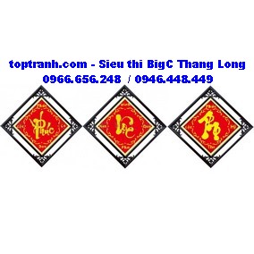 Tranh thêu Phúc Lộc Thọ